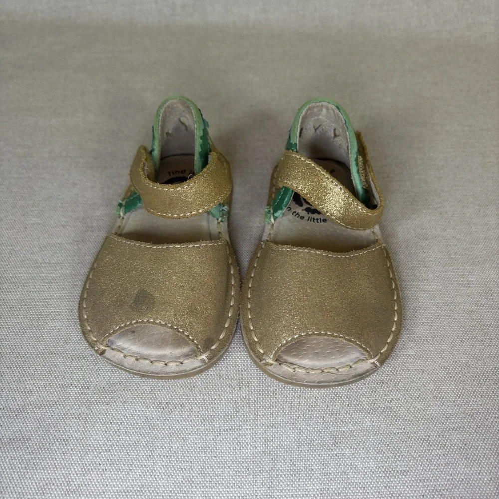Livie & Luca Sandals Kids 4 Kea Gold Watermelon Mary Jane Open Toe Shoes Limited